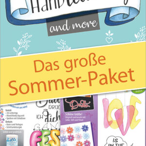 Die Abbildung zeigt das Titelblatt des Sommerpakets von Handlettering and more.